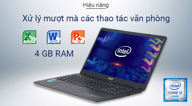 Laptop Acer Aspire A315 54 36QY i3 10110U/4GB/256GB/Win10 (NX.HM2SV.001)