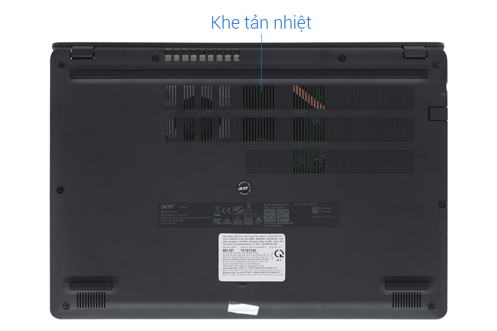 Laptop Acer Aspire A315 54 36QY i3 10110U/4GB/256GB/Win10 (NX.HM2SV.001) Màu Đen