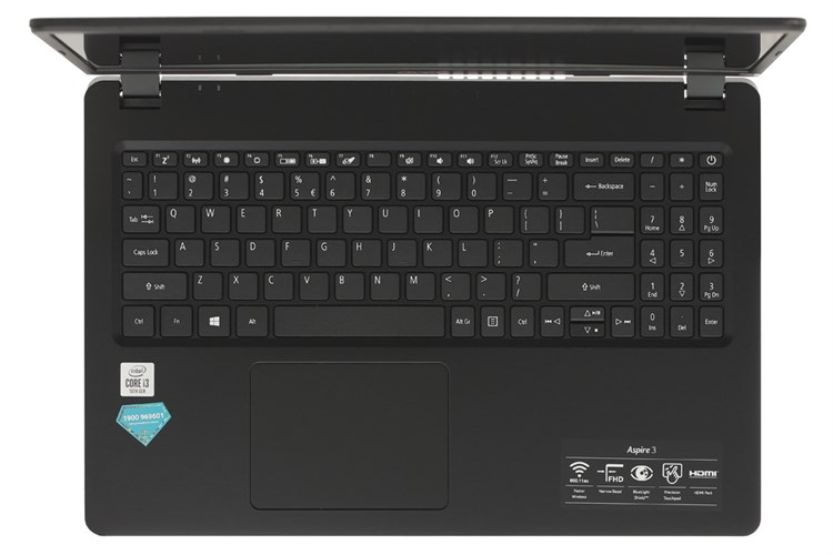 Laptop Acer Aspire A315 54 36QY i3 10110U/4GB/256GB/Win10 (NX.HM2SV.001) Màu Đen