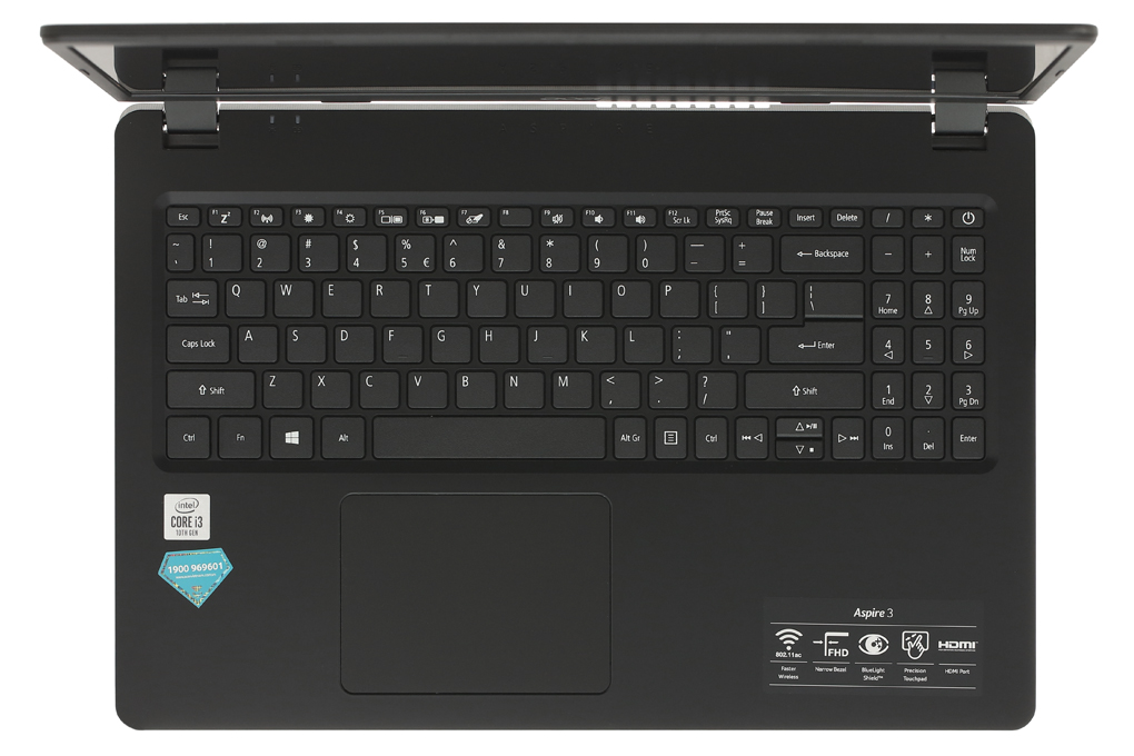 Laptop Acer Aspire A315 54 36QY i3 10110U/4GB/256GB/Win10 (NX.HM2SV.001) Màu Đen