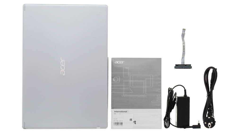 Bộ sản phẩm gồm: Sách hướng dẫn, Thùng máy, Sạc Laptop Acer
