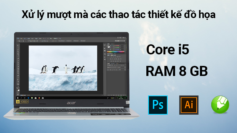 Laptop Acer Aspire A515 54G 51J3 i5 10210U/8GB/1TB SSD/2GB MX250/Win10 (NX.HN5SV.003)