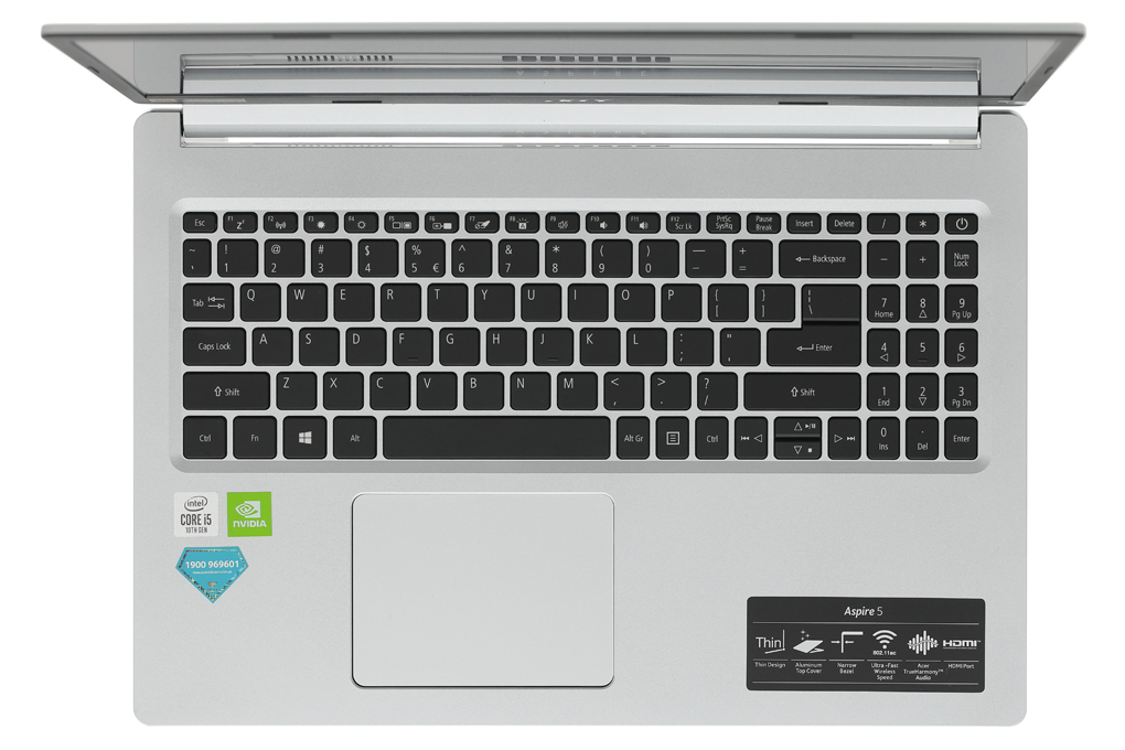 Laptop Acer Aspire A515 54G 51J3 i5 10210U/8GB/1TB SSD/2GB MX250/Win10 (NX.HN5SV.003) Màu Bạc