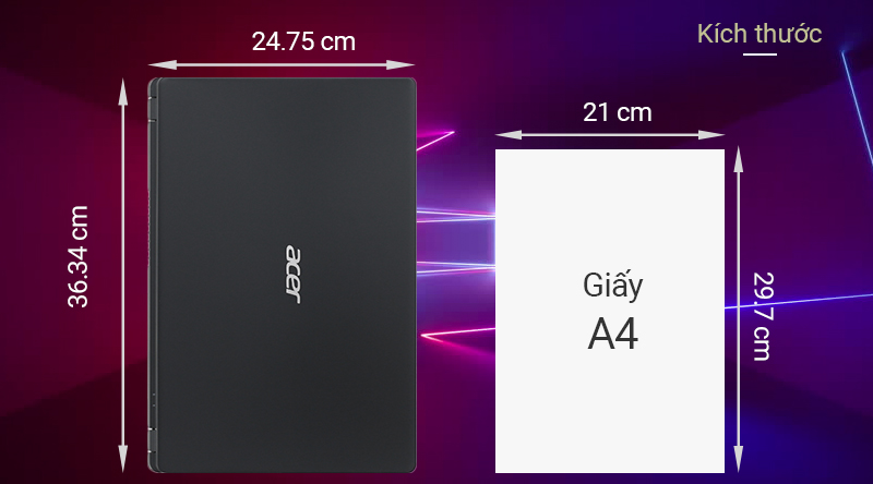 Laptop Acer Aspire A315 42 R8PX R3 3200U/8GB/256GB/Win10 (NX.HF9SV.00A)