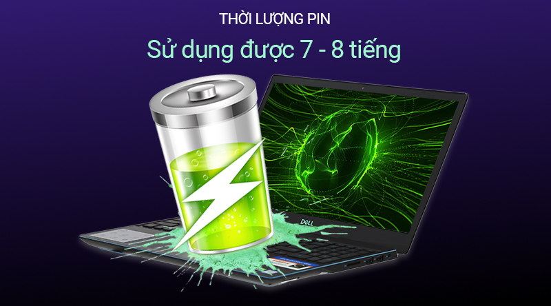 Laptop Dell Gaming G3 15 3590 i5 9300H/8GB/512GB/4GB GTX1650/Win10 (N5I5518W)