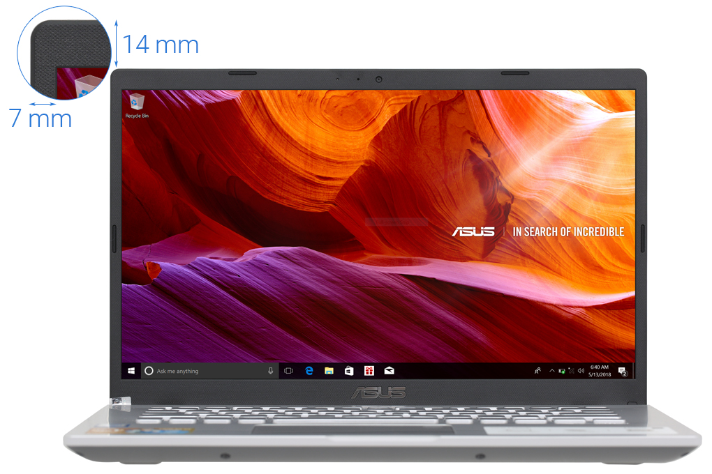 Laptop Asus VivoBook X409FA i3 8145U/4GB/512GB/Win10 (EK306T) Màu Bạc