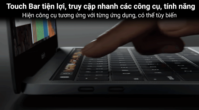 Laptop Apple Macbook Pro Touch 2019 i7 2.6GHz/16GB/256GB/4GB Radeon 555X (MV922SA/A)