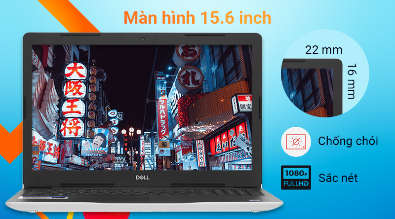 Laptop Dell Inspiron 3581 i3 7020U/4GB/1TB/Win10 (P75F005N81A)