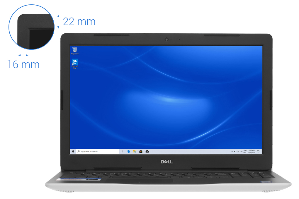Laptop Dell Inspiron 3581 i3 7020U/4GB/1TB/Win10 (P75F005N81A) Màu Bạc