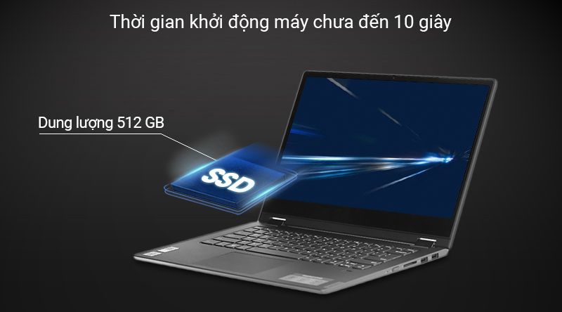 Laptop Lenovo IdeaPad C340 14IML i3 10110U/8GB/512GB/Touch/Win10 (81TK007PVN)