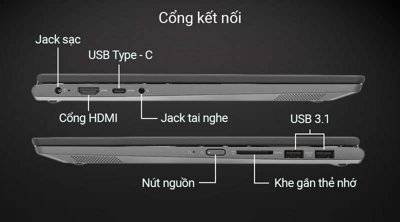 Laptop Lenovo IdeaPad C340 14IML i3 10110U/8GB/512GB/Touch/Win10 (81TK007PVN)