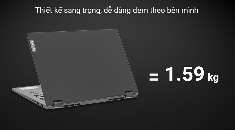 Lenovo IdeaPad chỉ nặng 1.59 kg, dày 17.9 mm