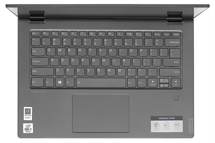 Laptop Lenovo IdeaPad C340 14IML i3 10110U/8GB/512GB/Touch/Win10 (81TK007PVN) Màu Đen