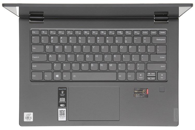 Laptop Lenovo IdeaPad C340 14IML i5 10210U/8GB/512GB/Touch/Win10 (81TK007QVN) Màu Đen