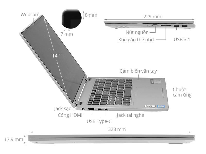 Lenovo IdeaPad C340 14IML i5 10210U (81TK007RVN) - Chính Lenovo IdeaPad C340 14IML i5 10210U (81TK007RVN) - Chính