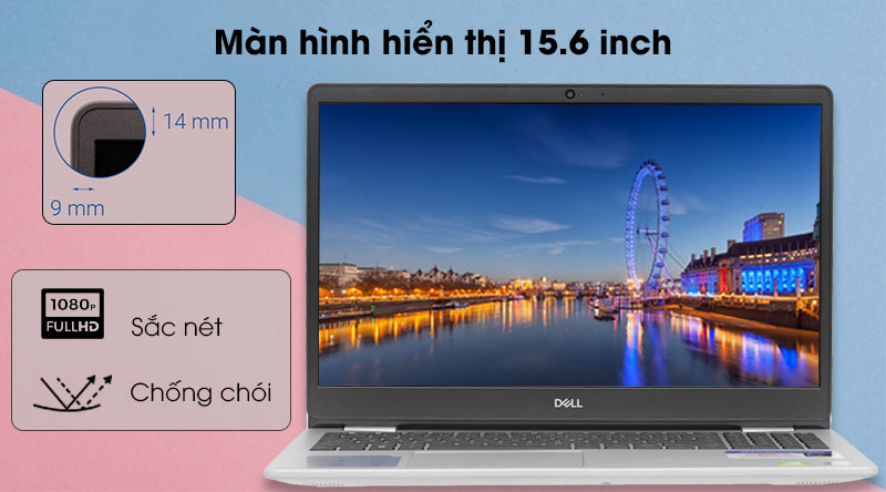 Laptop Dell Inspiron 5593 i5 1035G1/8GB/512GB/Win10 (7WGNV1)