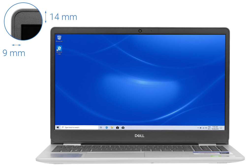 Laptop Dell Inspiron 5593 i5 1035G1/8GB/512GB/Win10 (7WGNV1) Màu Bạc