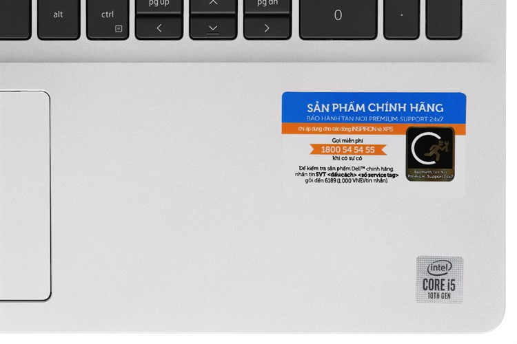 Laptop Dell Inspiron 5593 i5 1035G1/8GB/512GB/Win10 (7WGNV1) Màu Bạc