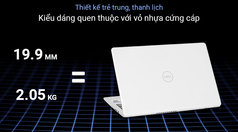 Laptop Dell Inspiron 5593 i3 1005G1/4GB/128GB/Win10 (70196703)