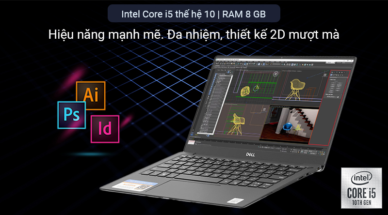 Laptop Dell XPS 13 7390 i5 10210U/8GB/256GB/Win10 (70197462)