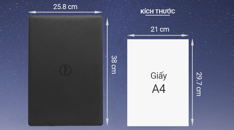 Laptop Dell Vostro 3590 i3 10110U/4GB/1TB/Win10 (V5I3505W)