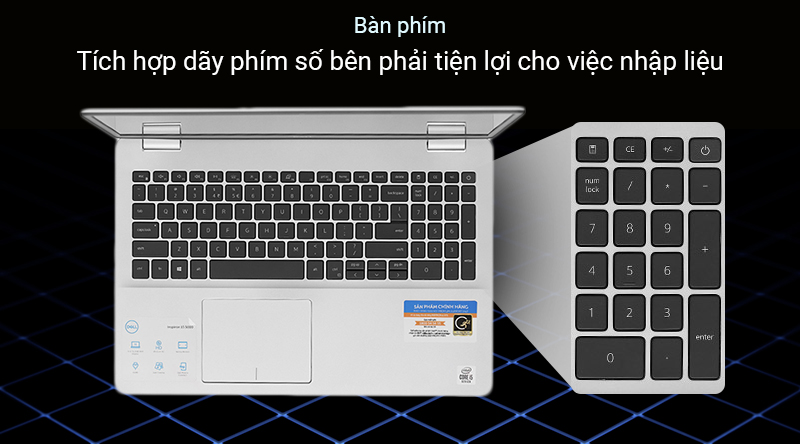 Laptop Dell Inspiron 5593 i5 1035G1/4GB/1TB+128GB/2GB MX230/Win10 (N5I5402W)