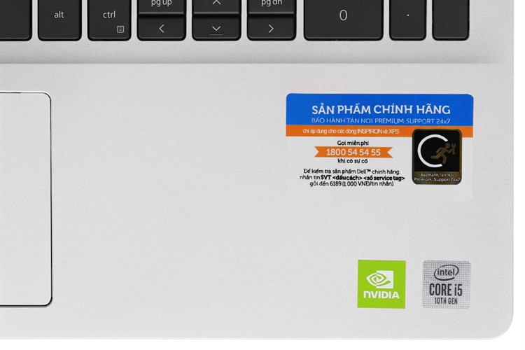 Laptop Dell Inspiron 5593 i5 1035G1/4GB/1TB+128GB/2GB MX230/Win10 (N5I5402W) Màu Bạc