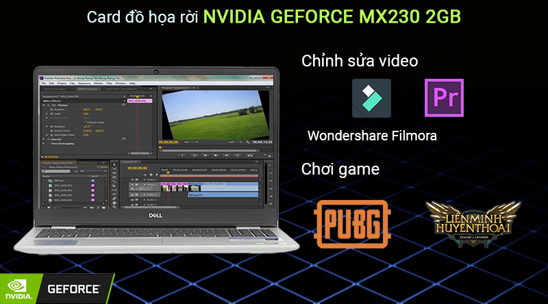 Laptop Dell Inspiron 5593 giúp máy tính chỉnh ảnh, video mượt mà hay thiết kế đồ hoạ 