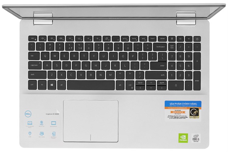 Laptop Dell Inspiron 5593 i5 1035G1/8GB/256GB/2GB MX230/Win10 (N5I5513W) Màu Bạc