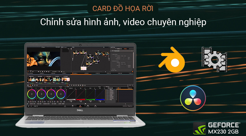  Dell Inspiron 5593 trang bị Card đồ họa rời NVIDIA GeForce MX230 