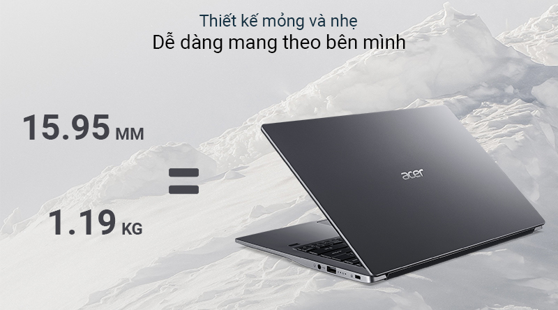 Laptop Acer Swift 3S SF314 57G 53T1 i5 1035G1/8GB/512GB/2GB MX250/Win10 (NX.HJESV.001)