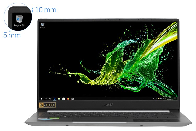 Laptop Acer Swift 3S SF314 57G 53T1 i5 1035G1/8GB/512GB/2GB MX250/Win10 (NX.HJESV.001) Màu Xám