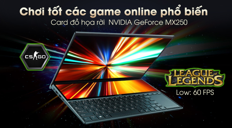 Laptop Asus ZenBook Duo UX481F i5 10210U/8GB/512GB/2GB MX250/Pen/Túi/Win10 (BM048T)