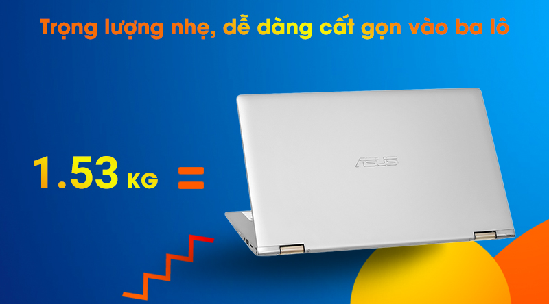 Laptop Asus ZenBook Flip UM462DA dễ dàng cất gọn máy tính vào ba lô Laptop Asus ZenBook Flip UM462DA dễ dàng cất gọn máy tính vào ba lô