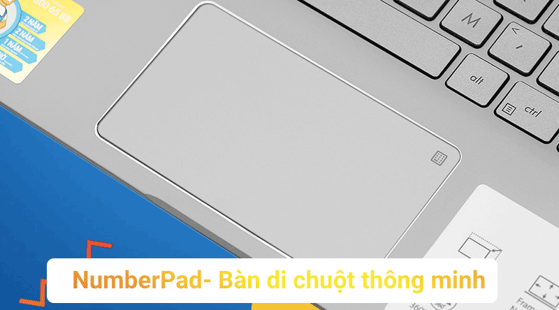 NumberPad - bàn di chuột thông minh trên Laptop Asus ZenBook Flip UM462DA NumberPad - bàn di chuột thông minh trên Laptop Asus ZenBook Flip UM462DA