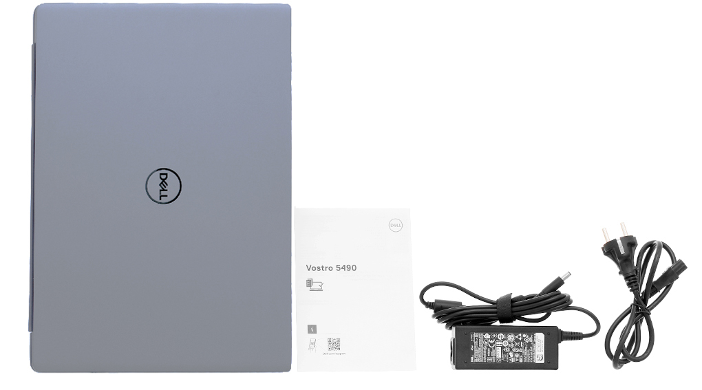 Bộ sản phẩm gồm: Sách hướng dẫn, Thùng máy, Sạc Laptop Dell