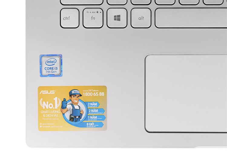 Laptop Asus VivoBook X409U i3 7020U/4GB/256GB/Win10 (EK205T) Màu Bạc
