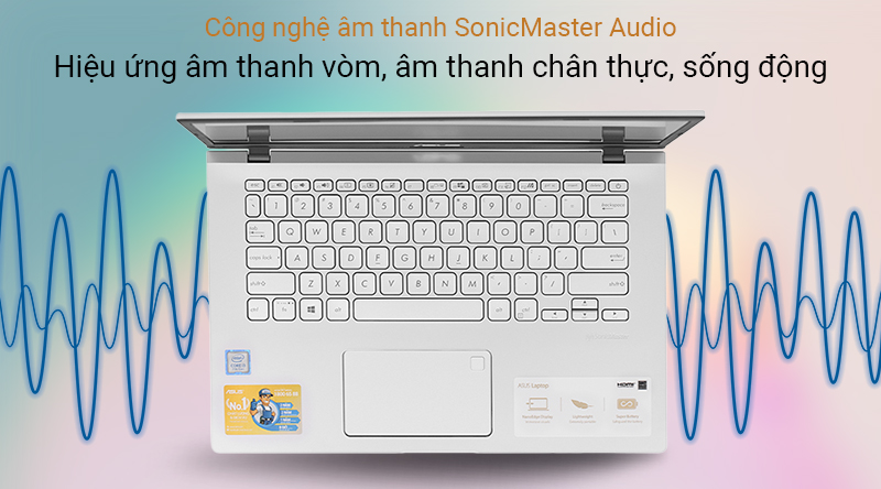 Máy tính được trang bị công nghệ âm thanh SonicMaster