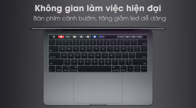 Laptop Apple Macbook Pro Touch 2019 với bàn phím thông minh