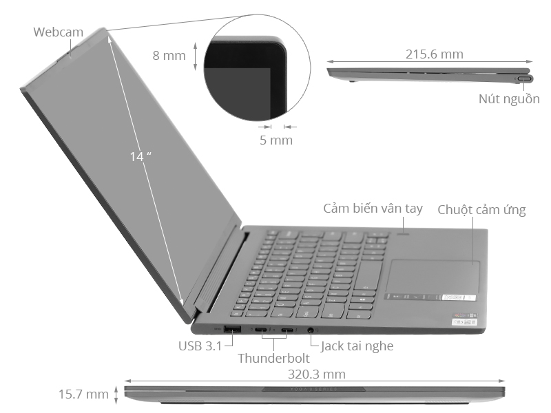 Lenovo Yoga C940 14IIL i7 1065G7 (81Q9007KVN) - giá rẻ, trả góp Lenovo Yoga C940 14IIL i7 1065G7 (81Q9007KVN) - giá rẻ, trả góp