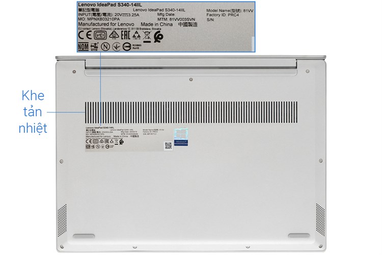 Laptop Lenovo IdeaPad S340 14IIL i5 1035G1/8GB/512GB/Win10 (81VV003SVN) Màu Xám