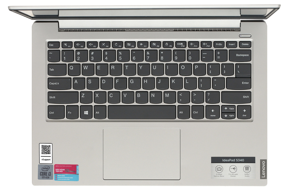 Laptop Lenovo IdeaPad S340 14IIL i3 1005G1/8GB/512GB/Win10 (81VV003VVN) Màu Xám