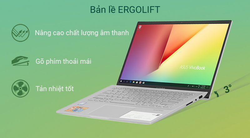 Laptop Asus VivoBook S14 S431 i7 8565U/8GB+32GB/512GB/Win10 (EB131T)