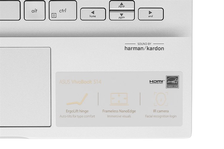 Laptop Asus VivoBook S14 S431 i7 8565U/8GB+32GB/512GB/Win10 (EB131T) Màu Bạc