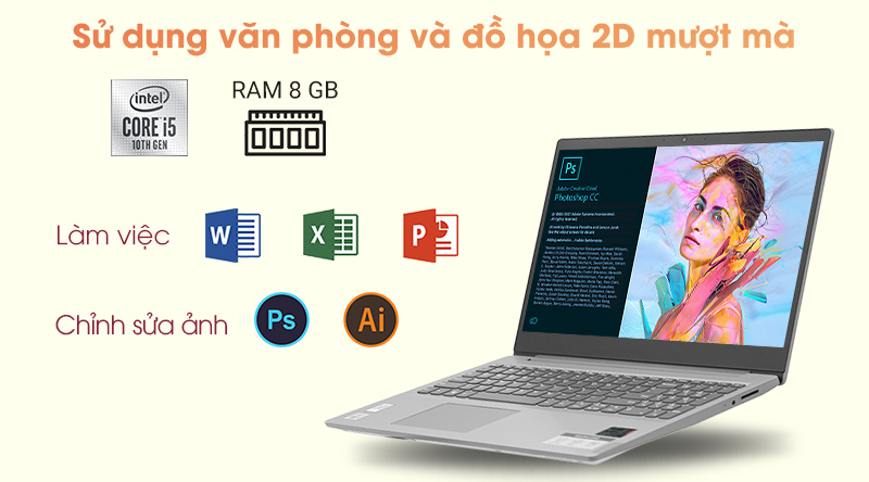 Laptop Lenovo IdeaPad S145 15IIL i5 1035G1/8GB/512GB/Win10 (81W80021VN)