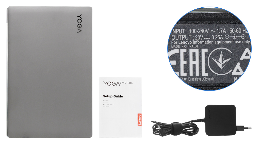 Bộ sản phẩm gồm: Sách hướng dẫn, Thùng máy, Sạc Laptop Lenovo