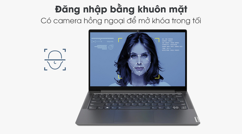 Laptop Lenovo Yoga S740 14IIL | Tính năng Mở khóa khuôn mặt