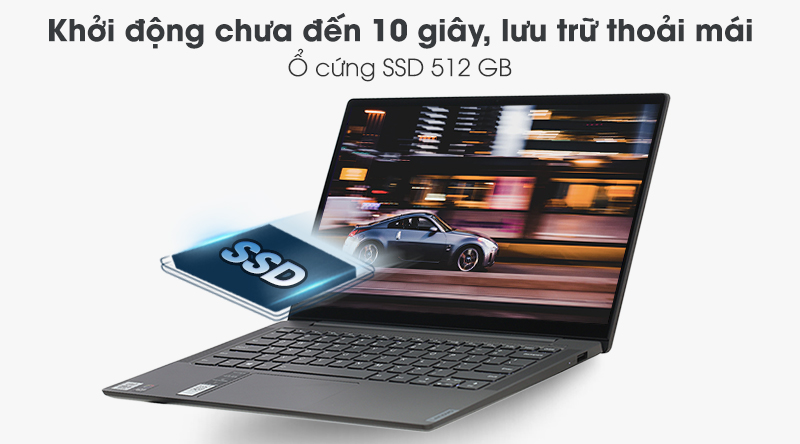 Laptop Lenovo Yoga S740 14IIL | Ổ cứng SSD dung lượng lên đến 512 GB