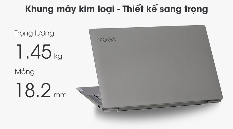 Laptop Lenovo Yoga S740 14IIL với thiết kế hoàn toàn bằng kim loại