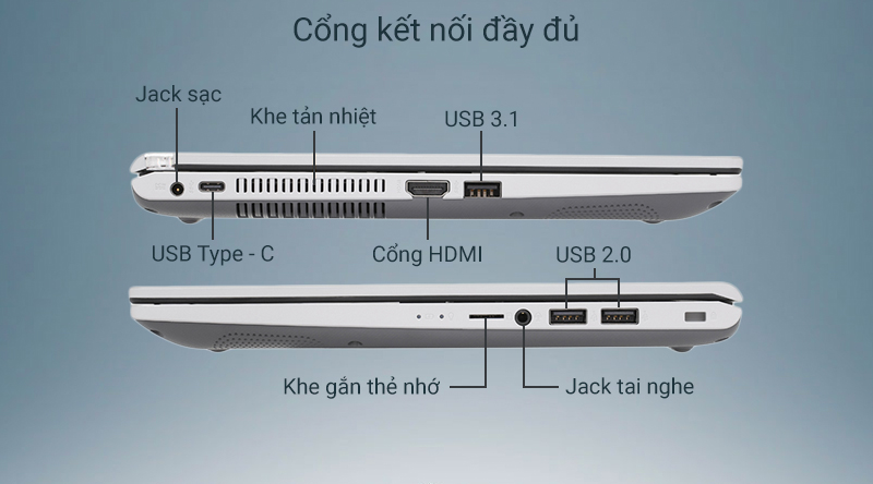 Laptop Asus VivoBook D409D R3 3200U/4GB/256GB/Win10 (EK119T)